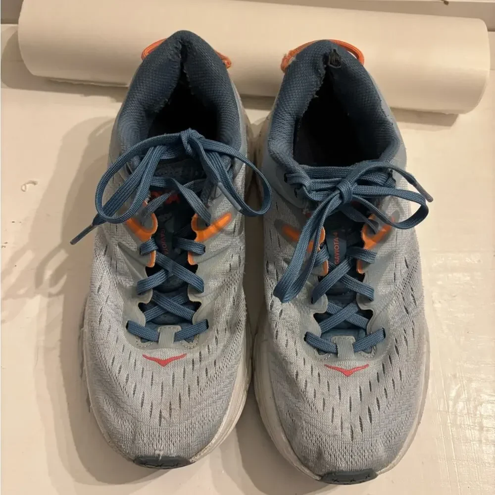 Hoka One One Athletic Shoes in Blue and Orange